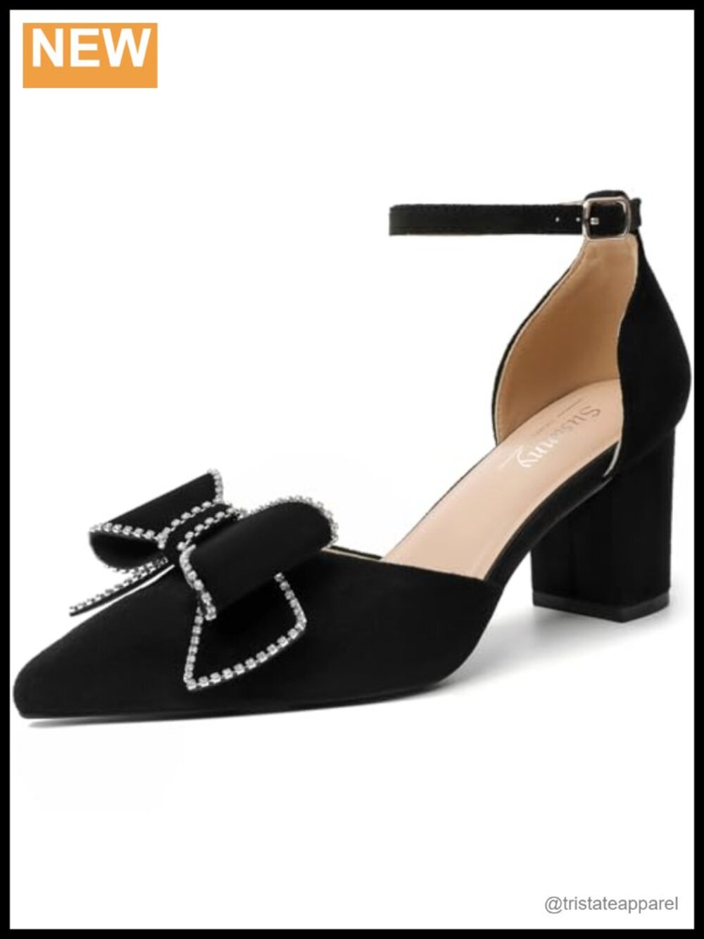 Kitten Heels Closed Pointed Toe Slingback Pumps Formal Dress Shoes